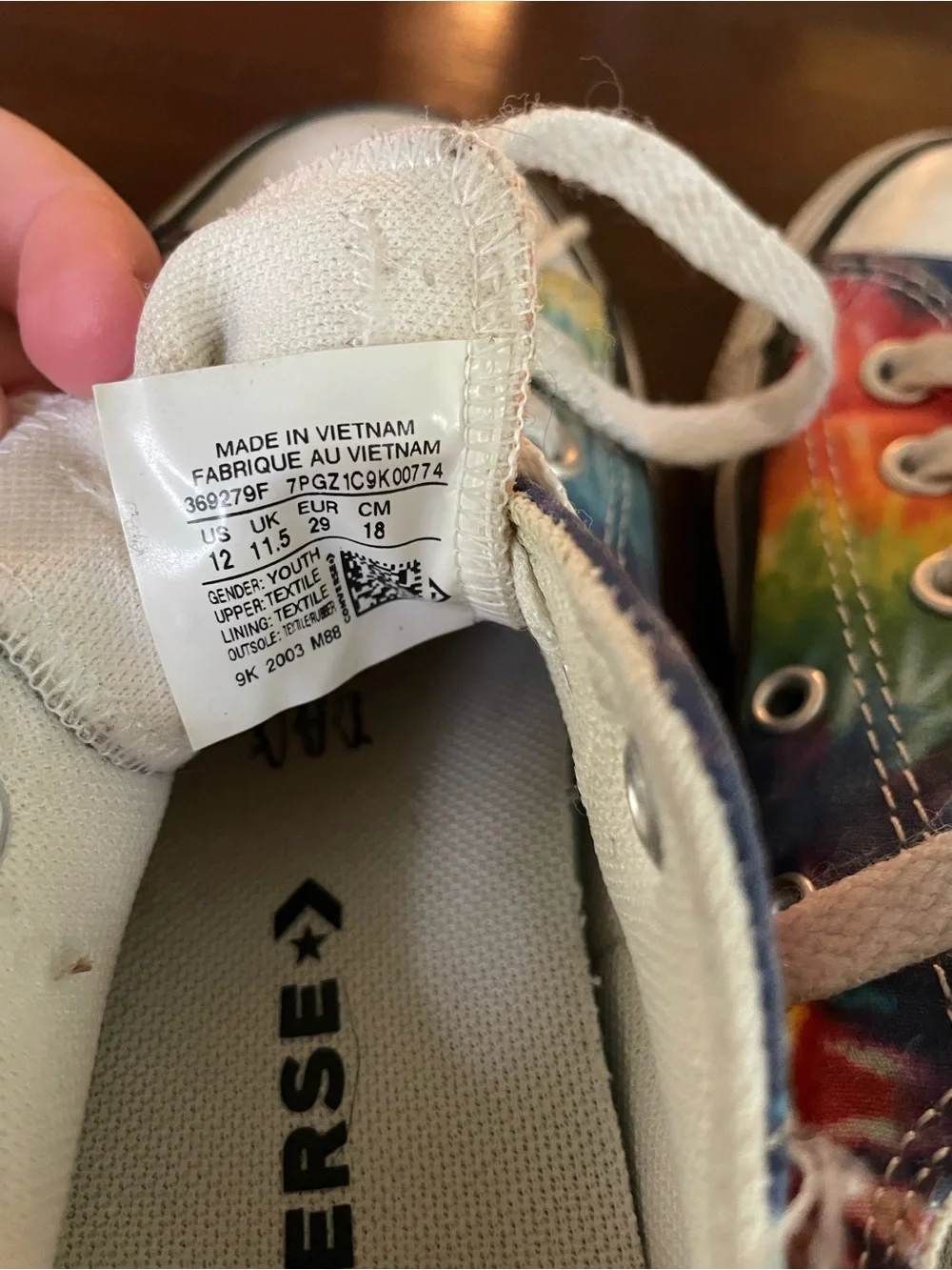 Converse Kids Tie-Dye Low Top Sneakers - Rainbow